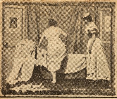 Lot 141 - French Flick Book. A woman being undressed by her maid and getting into a bath, Paris, c. 1910