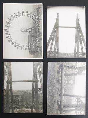 Lot 91 - Blackpool Tower. Thirteen gelatin silver print photographic postcards ..., 1928