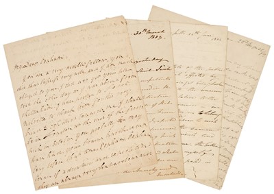 Lot 300 - Military Letters. A group of 4 Autograph Letters Signed, 1804-1842