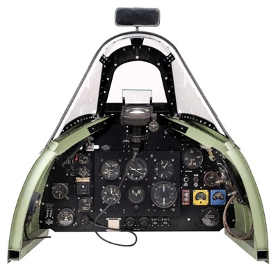 Lot 140 - Spitfire Cockpit. A fine composition cockpit section