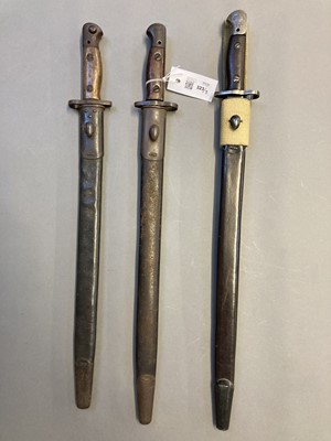 Lot 323 - Bayonets. Three British Wilkinson bayonets P1907