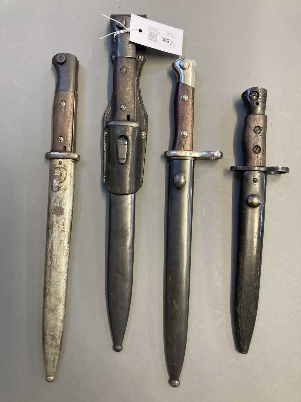 Lot 302 - Bayonet. German K98 bayonet, circa 1936