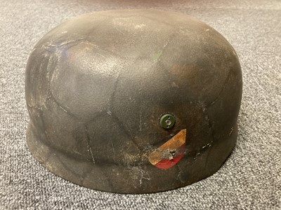 Lot 151 - German Helmet. WWII German Paratroopers (Fallschirmjäger) reproduction steel helmet