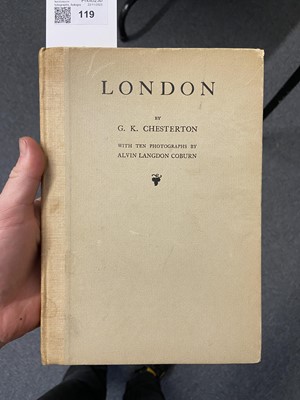 Lot 119 - Coburn (Alvin Langdon, 1882-1966). London, by G.K. Chesterton, with Ten Photographs