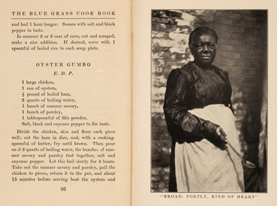 Lot 123 - Coburn (Alvin Langdon, 1882-1966). The Blue Grass Cook Book, Compiled by Minnie C. Fox