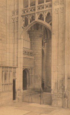 Lot 134 - Evans (Frederick Henry, 1853-1943). North Transept from St Paul's Chapel, Gloucester Cathedral