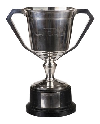 Lot 221 - The Wakefield Trophy. Pre-War Air-Racing Cup and Finial, circa 1931