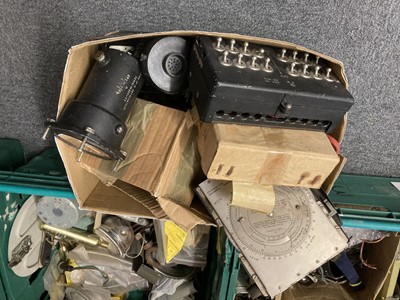 Lot 147 - Aircraft Spares. WWII and later aircraft spares (4 boxes)