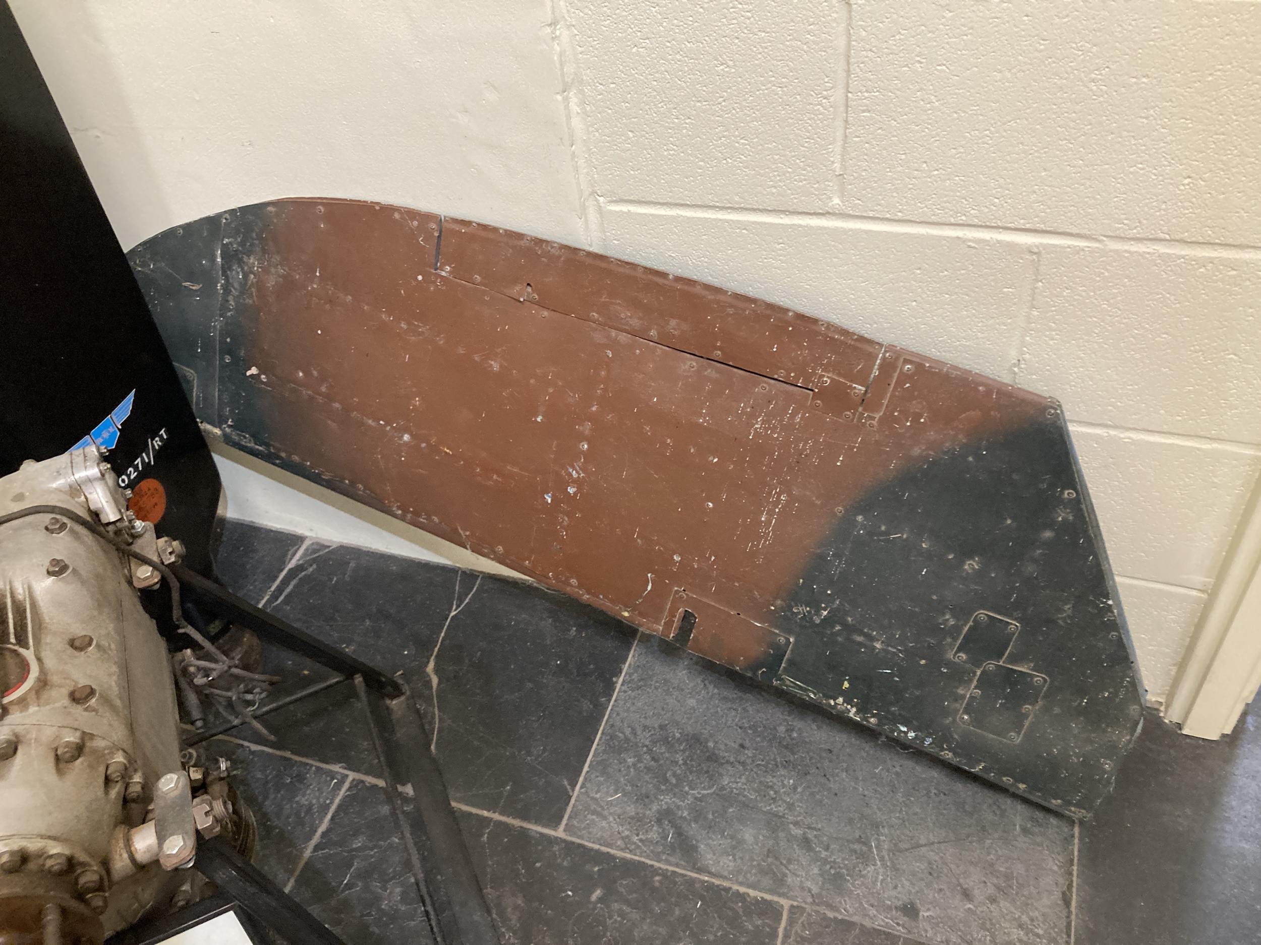 Jet Using Rudders Lot 153 - Aircraft Rudders. WWII period aircraft tail