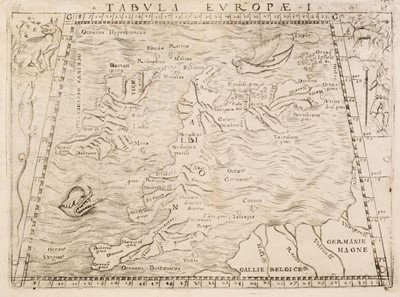 Lot 78 - British Isles.  Gastaldi (Giacomo), Tabula Europae I, [1548]