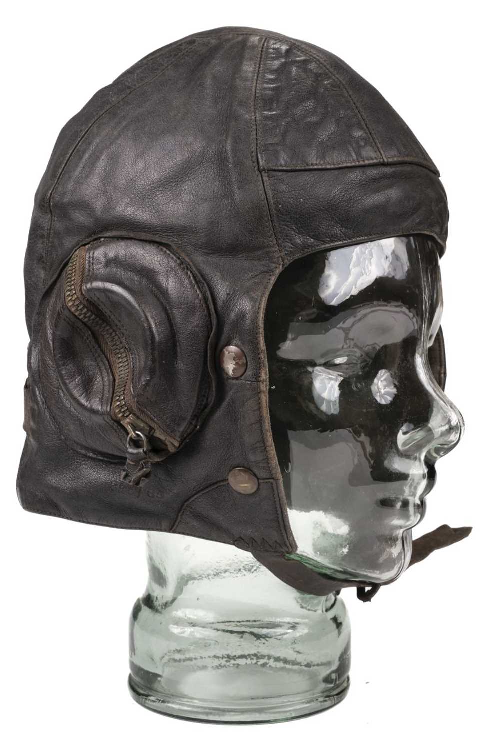 Lot 149 - Flying Helmet. WWII Battle of Britain period B Type flying helmet, circa 1940