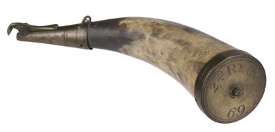 Lot 363 - George III period powder horn, circa 1800