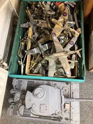 Lot 133 - Plastic kit built aircraft, mostly WWII aircraft