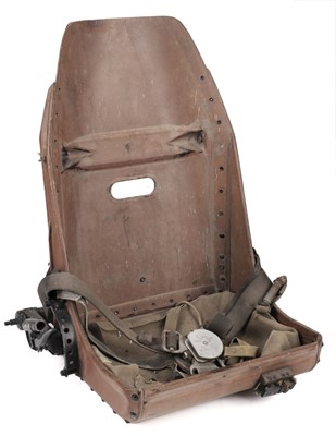 Lot 146 - Ejector Seat. WWII aircraft bucket ejector seat, circa 1939-45