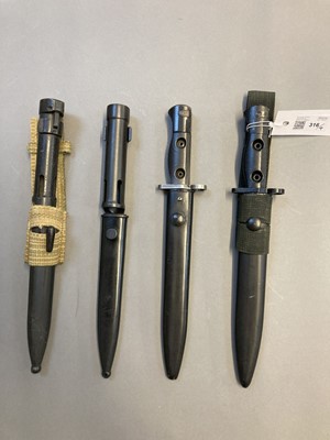 Lot 316 - Bayonets. Belgium bayonets, circa 1960s