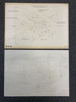 Lot 1 - Aircraft Technical Diagrams. Technical drawings & printed diagrams of aircraft, late 20th c.