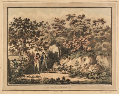 Lot 188 - Rowlandson (Thomas). Set of four Shooting scenes, 1789 [but later impressions]