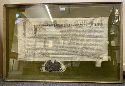 Lot 227 - Henry VIII Letters Patent. Vellum deed in Latin relating to lands in Hemel Hempstead