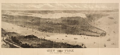 Lot 171 - New York. New York from Bergen Hill: Hoboken, Illustrated London News, August 19th 1876