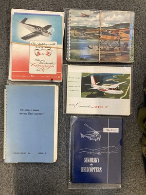 Lot 9 - Aviation Ephemera. Sales brochures and photographs