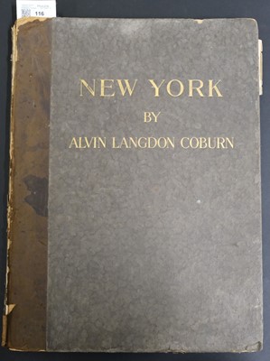 Lot 116 - Coburn (Alvin Langdon, 1882-1966). New York, with a Foreword by H. G. Wells, 1st edition