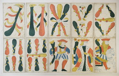 Lot 433 - Mexican playing cards. Spanish National Pattern, Mexico: Francisco Figerroa?, circa 1825