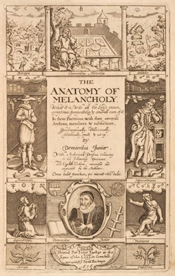 Lot 251 - Burton (Robert). The Anatomy of Melancholy, 8th ed., 1676