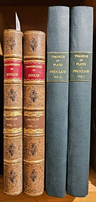 Lot 290 - Proclus. The Philosophical and Mathematical Commentaries of Proclus, 1792