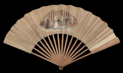 Lot 799 - Theatre Fan. La Reconnaissance de Figaro, circa 1780s