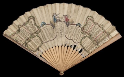 Lot 796 - Oracle Fan. A fortune-telling fan, circa 1800