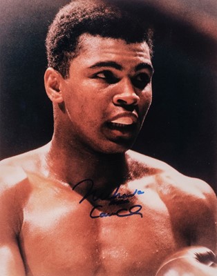 Lot 215 - Ali (Muhammad, 1942-2016). Double-signed colour photograph, c, 1990s