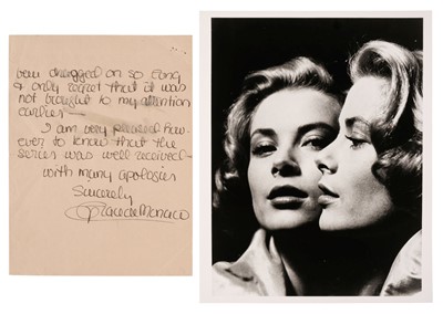 Lot 211 - Kelly (Grace Patricia, 1929-1982).Autograph Letter Signed, 'Grace de Monaco', Paris, 13 October 1977