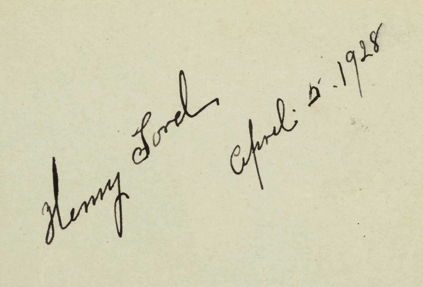 Lot 340 - Ford (Henry, 1863-1947). Autograph Signature, 'Henry Ford'