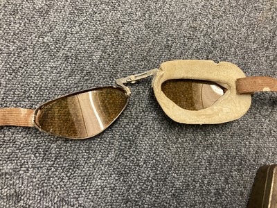 Lot 125 - Flying Goggles. Including a pair of Luxor 12 type flying googles, circa 1930s