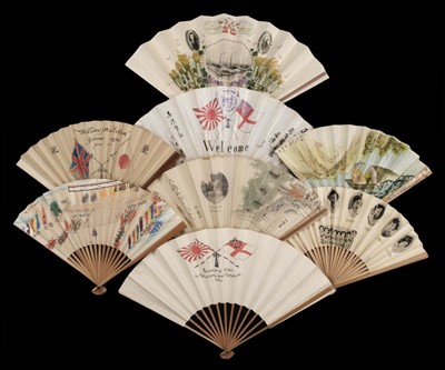 Lot 794 - Japanese Fans. A collection of Japanese fans, early 20th century