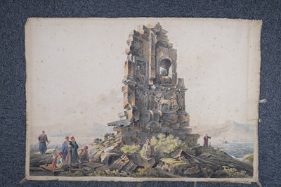 Lot 179 - Attributed to William Page (1794-1872). The Philopappos Monument, circa 1818