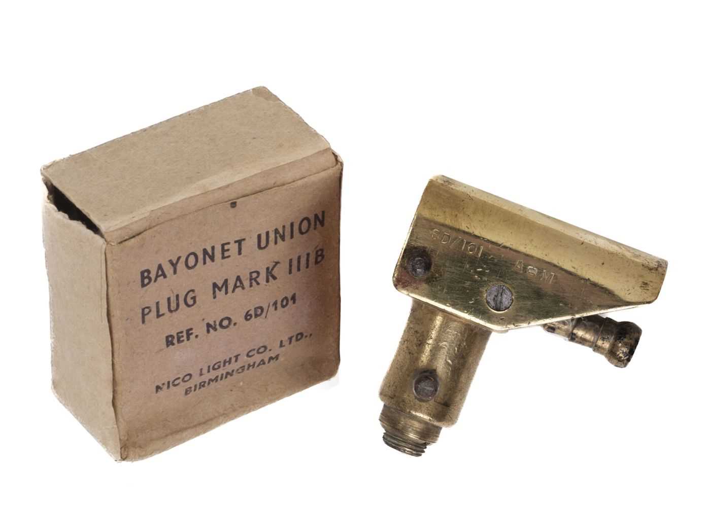 Plug Mark Lot 163 - Air Ministry issued Bayonet Union Plug, Mark