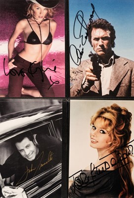 Lot 205 - Film Actors. A group of approximately 150 signed smaller-format colour and black & white