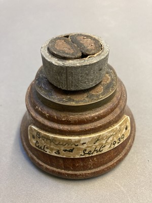 Lot 383 - Telecommunications Cable. Cut at the outbreak of WWII in September 1939