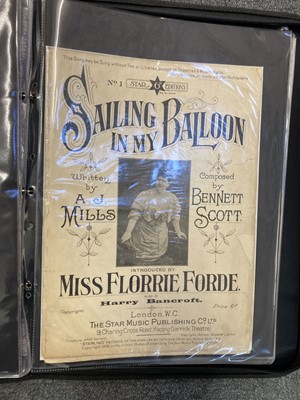 Lot 102 - Sheet Music. Approx. 100 pieces of sheet music with an aviation theme, lmid 19th-early 20th c.