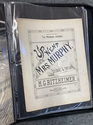 Lot 102 - Sheet Music. Approx. 100 pieces of sheet music with an aviation theme, lmid 19th-early 20th c.