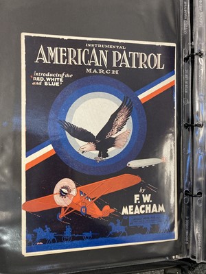 Lot 102 - Sheet Music. Approx. 100 pieces of sheet music with an aviation theme, lmid 19th-early 20th c.