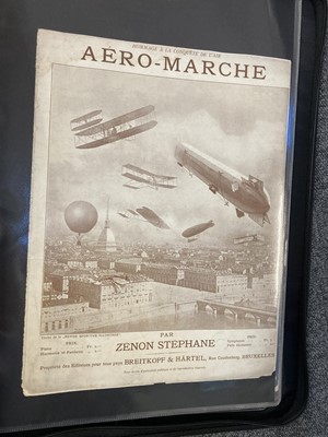 Lot 102 - Sheet Music. Approx. 100 pieces of sheet music with an aviation theme, lmid 19th-early 20th c.