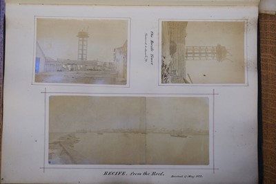 Lot 6 - Brazil. An album of 65 photographs of Recife, North-Eastern Brazil, c. 1870