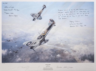 Lot 60 - Taylor (Robert). "Tally Ho", Battle of Britain Aces Collection, colour print, and 2 others