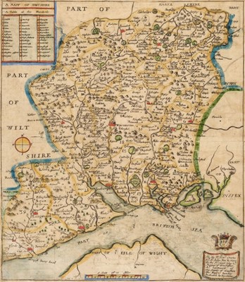 Lot 72 - British County Maps. A collection of 25 maps, 17th - 19th century