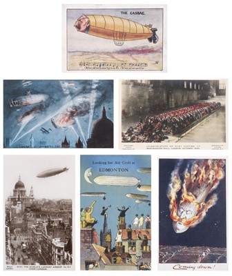 Lot 71 - Airship Postcards. Airship postcards circa 1910-1930