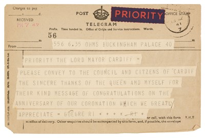 Lot 239 - Edward VIII (1894-1972). Typed Letter Signed as Duke of Windsor, 'Edward'