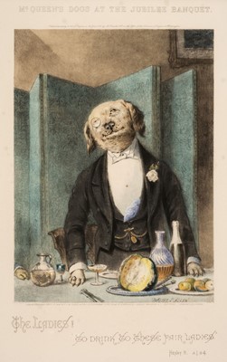 Lot 134 - Allen (Walter J.). Five McQueen's Dogs at the Jubilee Banquet, 1886