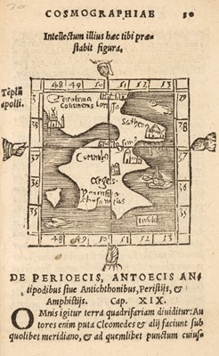 Lot 198 - Apianus (Petrus). Cosmographiae introductio, 1554